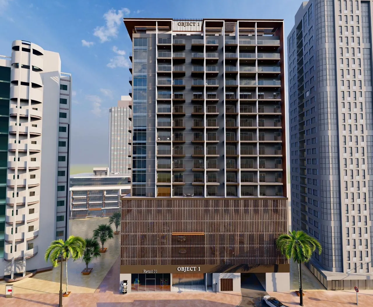 1 Wood Residence residential complex in Jumeirah Village Circle, Dubai