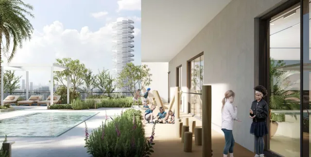 1 Wood Residence residential complex in Jumeirah Village Circle, Dubai
