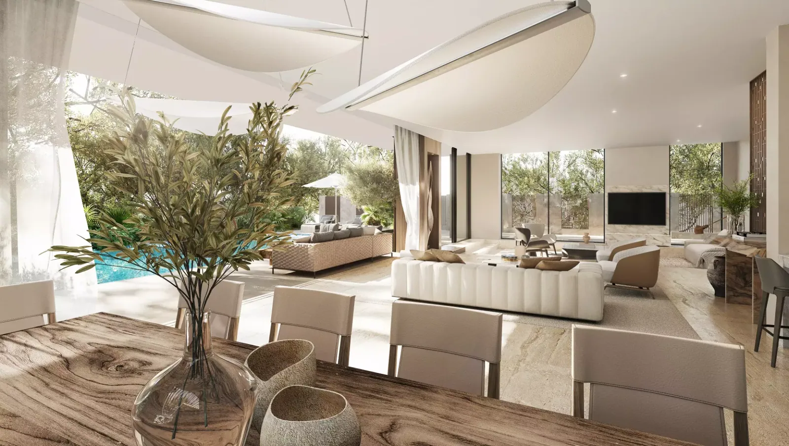 Alaya Gardens interior in Tilal Al Ghaf, Dubai