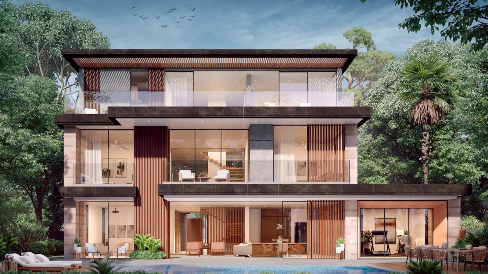 Alaya Gardens residential complex in Tilal Al Ghaf, Dubai