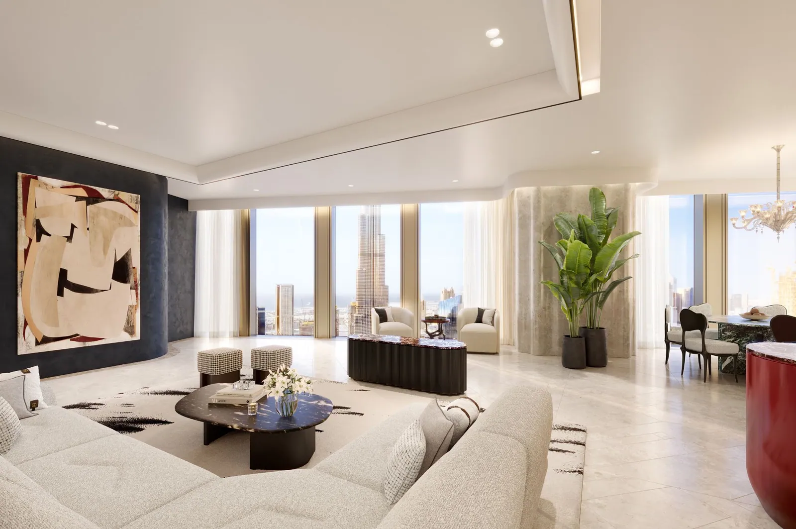 Baccarat interior in Business Bay, Dubai
