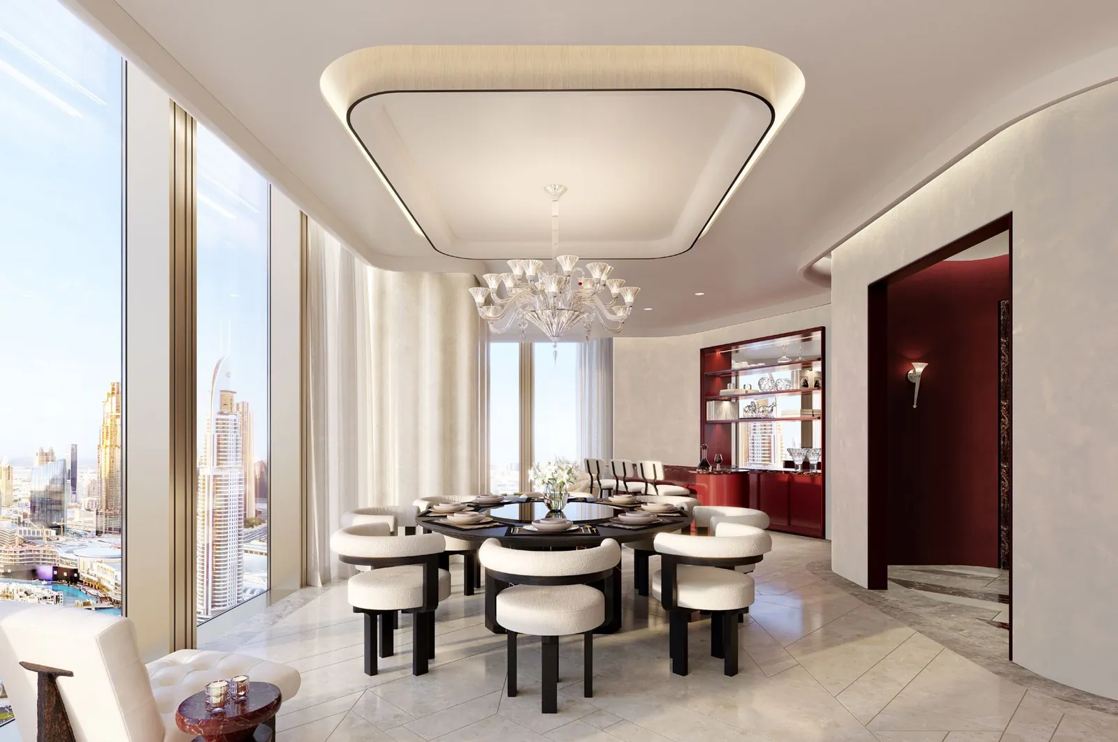 Baccarat interior in Business Bay, Dubai