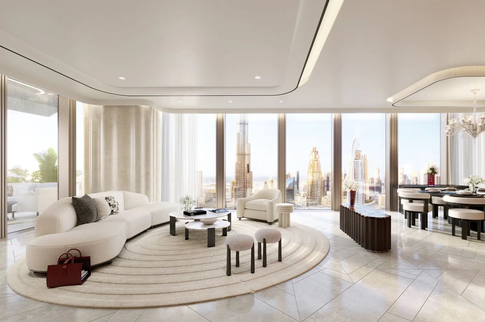 Baccarat interior in Business Bay, Dubai