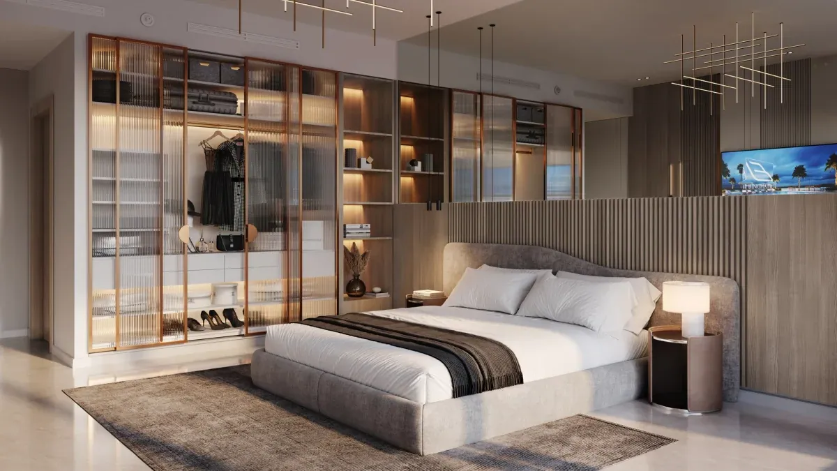 Binghatti Amber interior in Jumeirah Village Circle, Dubai