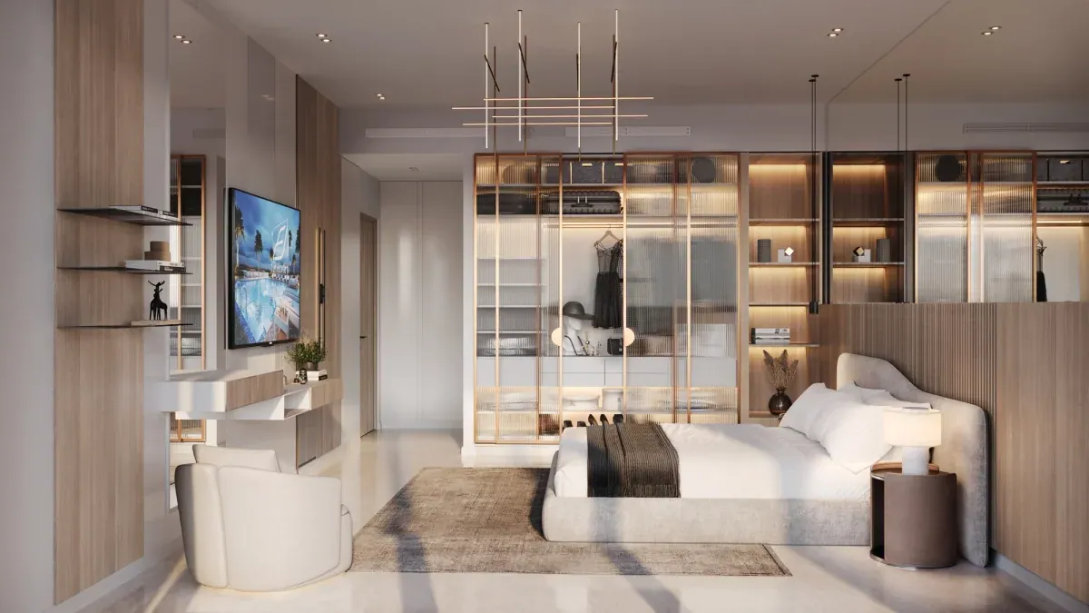 Binghatti Amber interior in Jumeirah Village Circle, Dubai