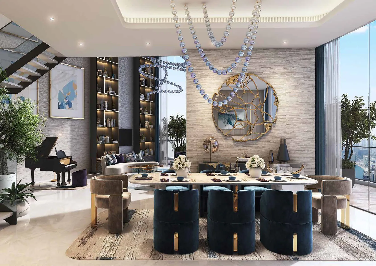 Canal Heights interior in Business Bay, Dubai