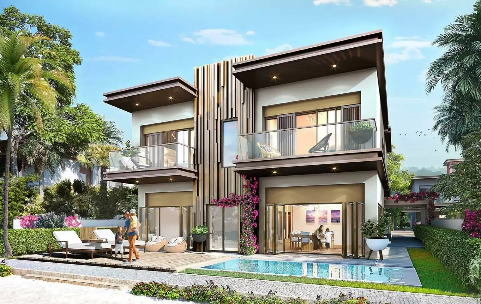 Damac Lagoons residential complex in Damac Lagoons, Dubai