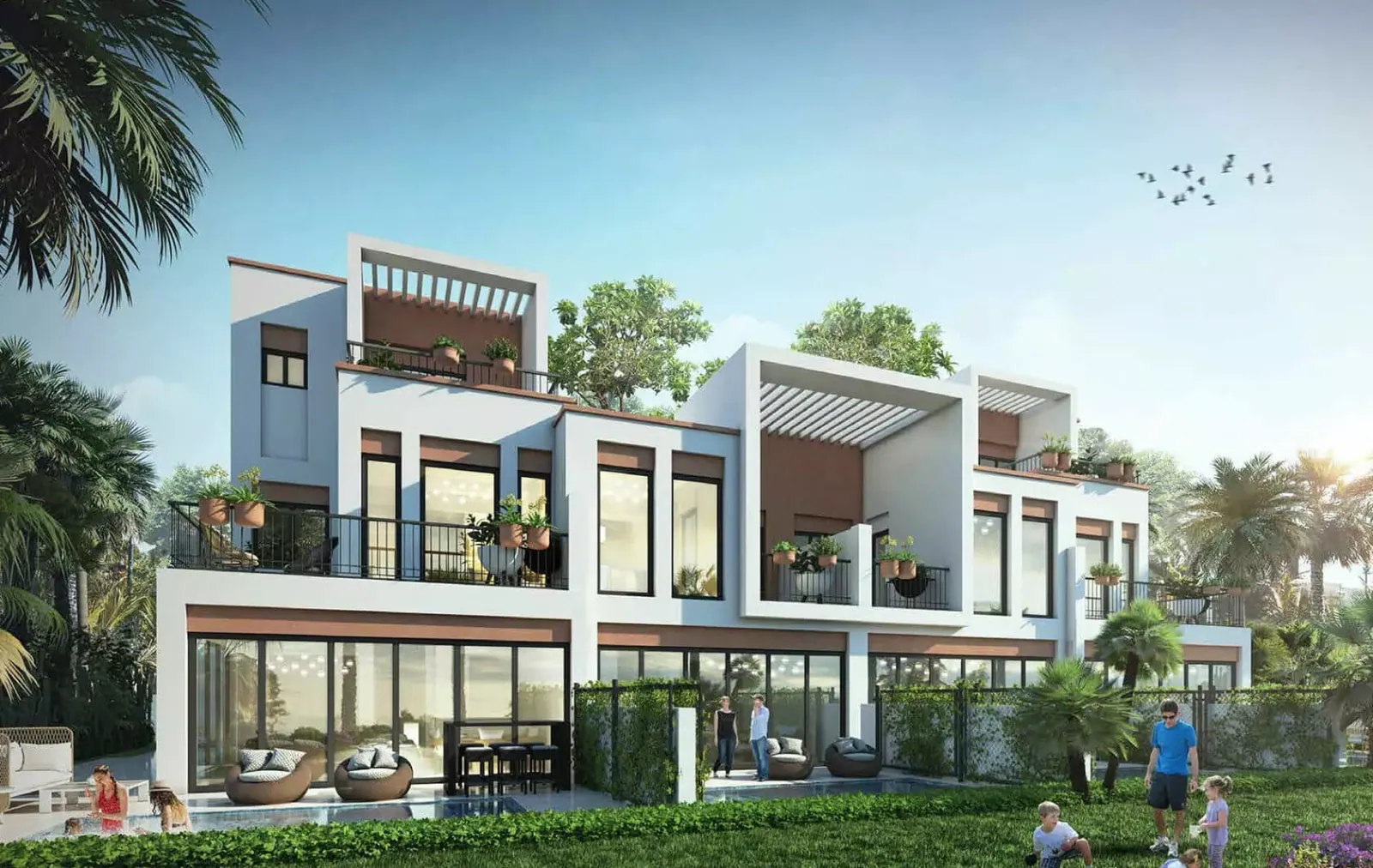 Damac Lagoons residential complex in Damac Lagoons, Dubai