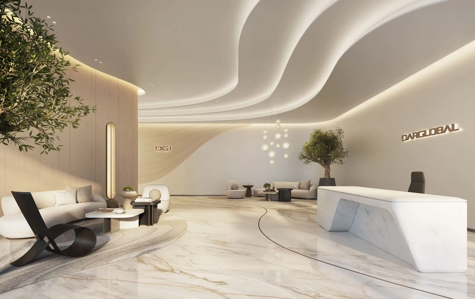 DG1 interior in Business Bay, Dubai