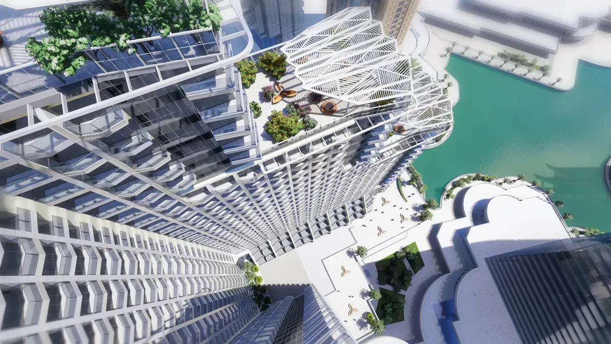 Golf Views Seven City residential complex in Jumeirah Lake Towers, Dubai