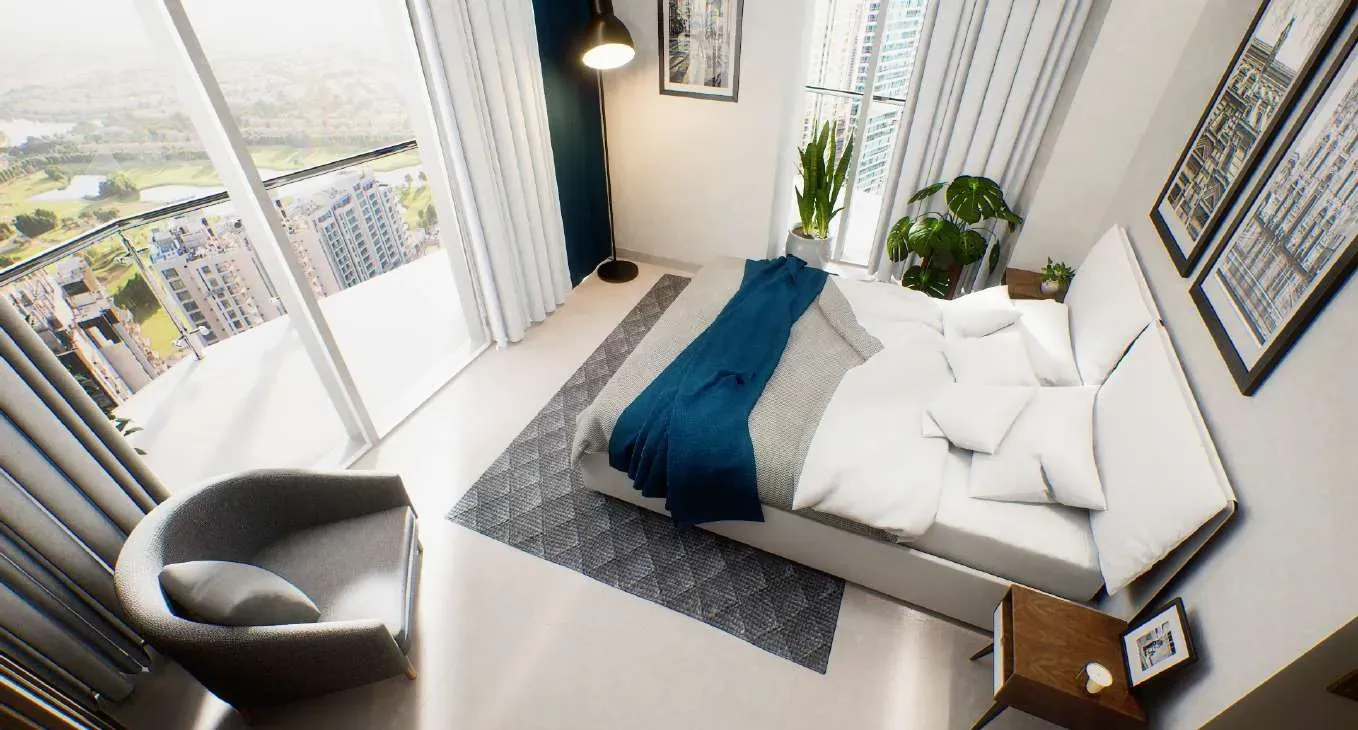 Golf Views Seven City interior in Jumeirah Lake Towers, Dubai