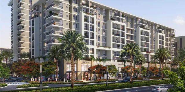 Holland Gardens residential complex in Dubailand, Dubai