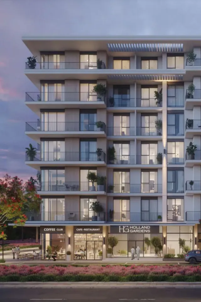 Holland Gardens residential complex in Dubailand, Dubai