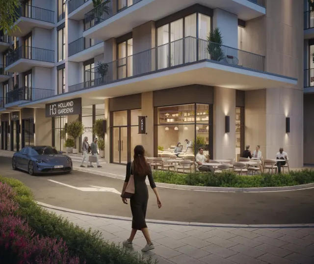 Holland Gardens residential complex in Dubailand, Dubai