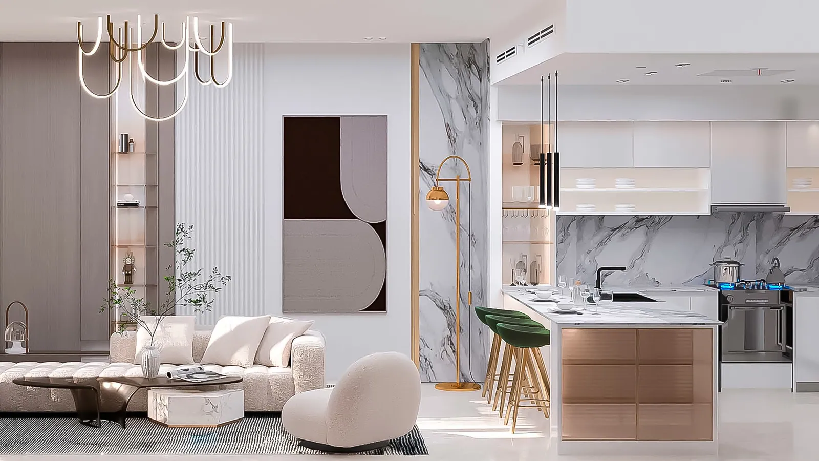 House interior in Jumeirah Village Circle, Dubai