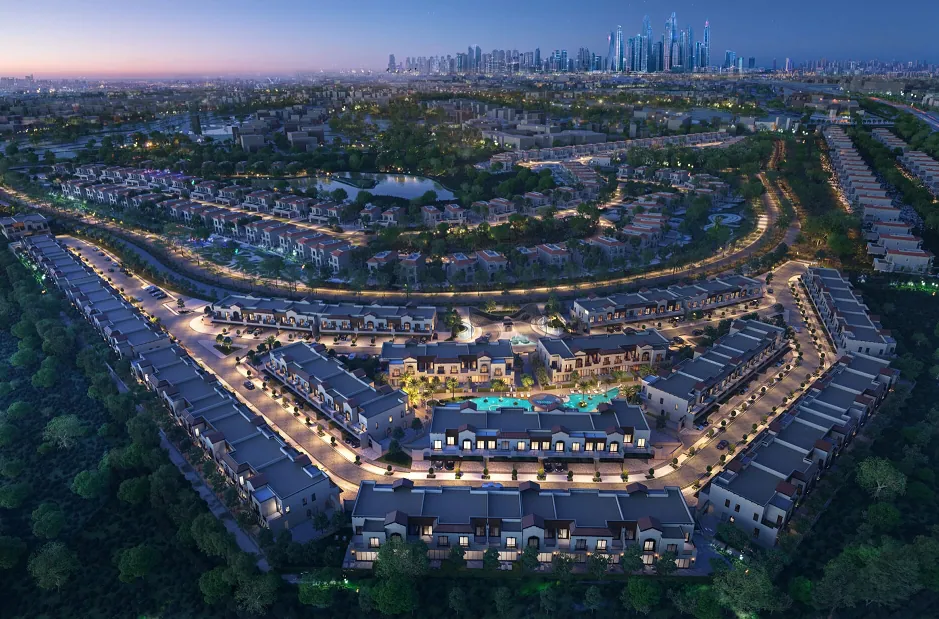 Jasmine Lane residential complex in Dubailand, Dubai