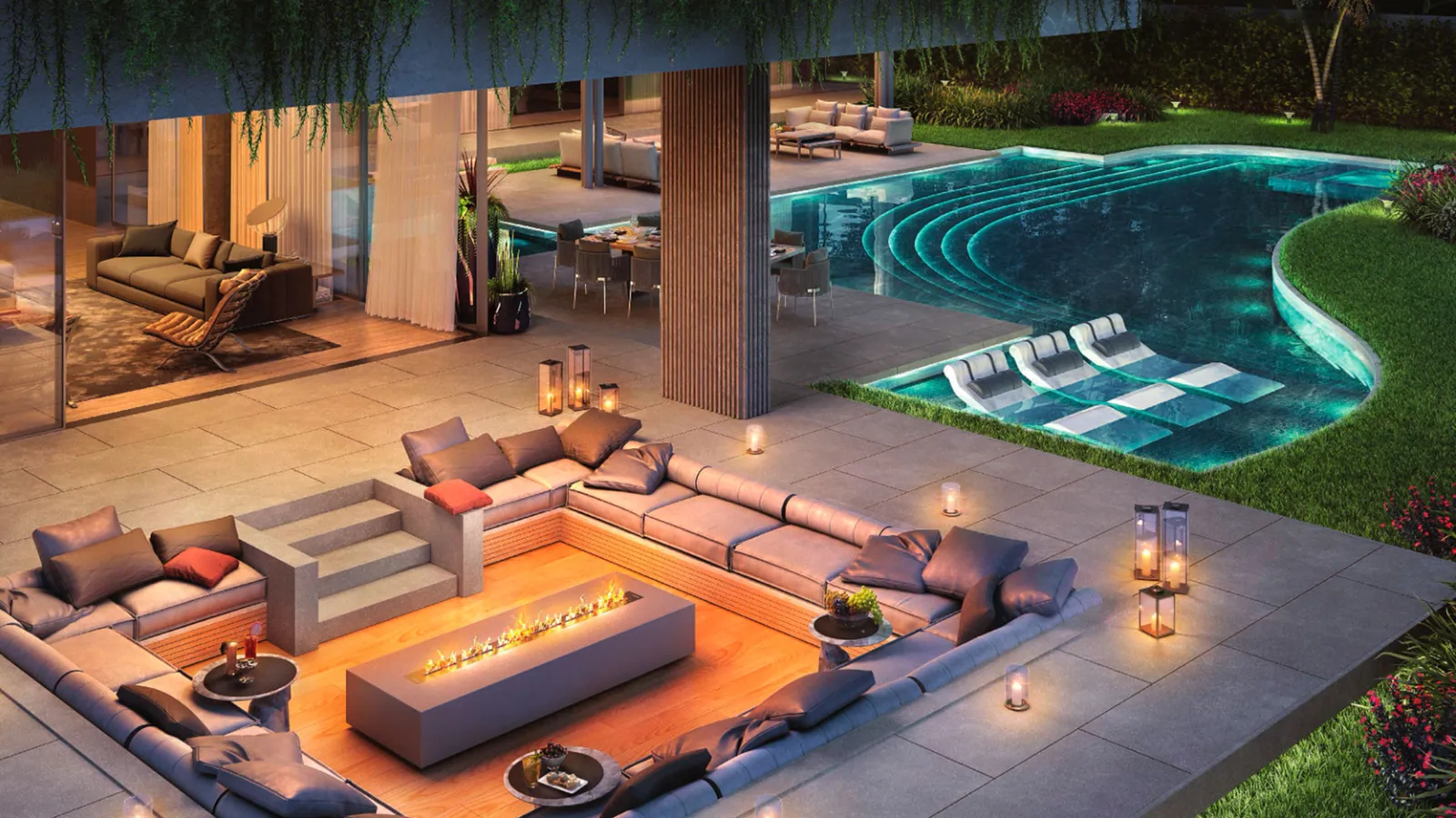 Lanai Island interior in Tilal Al Ghaf, Dubai