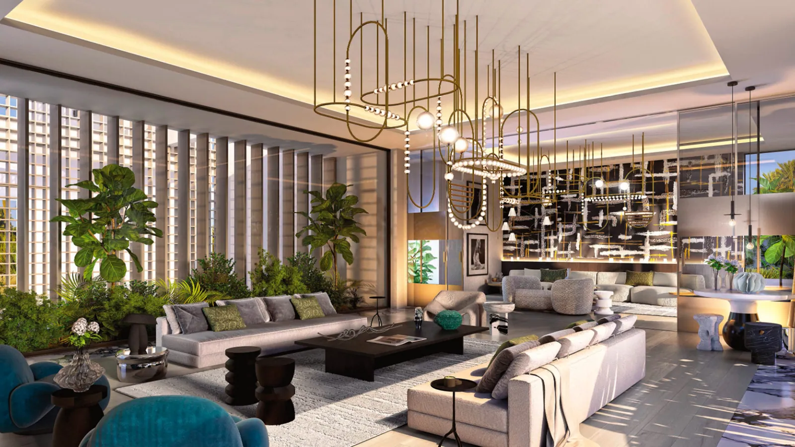 Lanai Island interior in Tilal Al Ghaf, Dubai