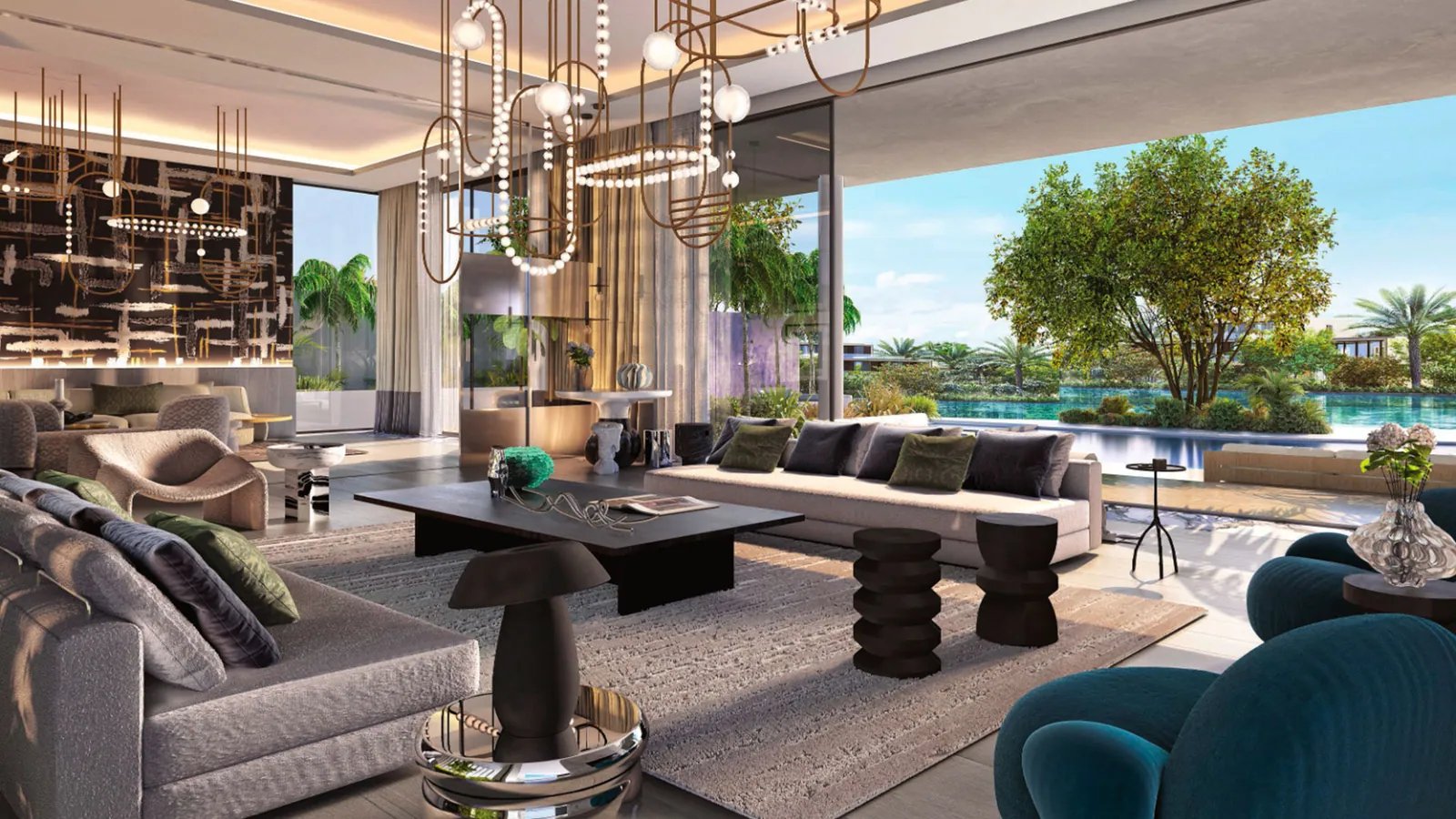 Lanai Island interior in Tilal Al Ghaf, Dubai
