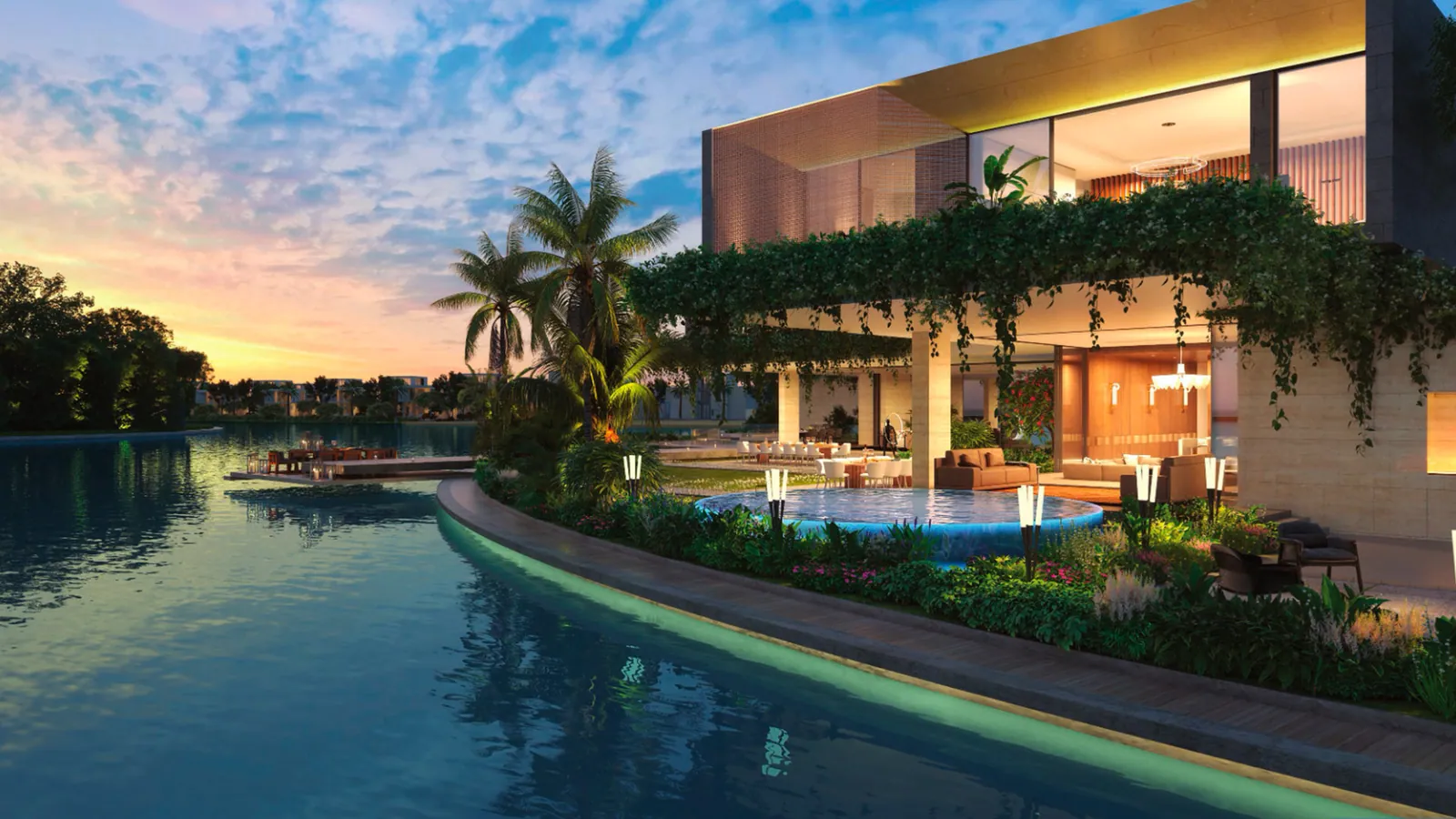 Lanai Island amenities in Tilal Al Ghaf, Dubai