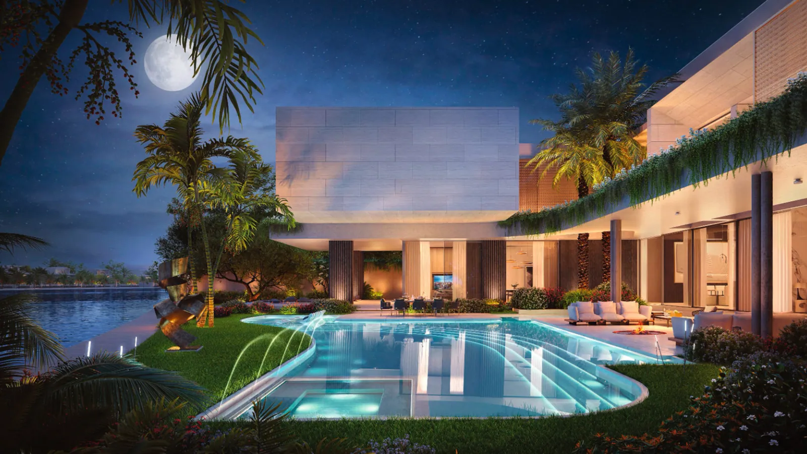 Lanai Island amenities in Tilal Al Ghaf, Dubai