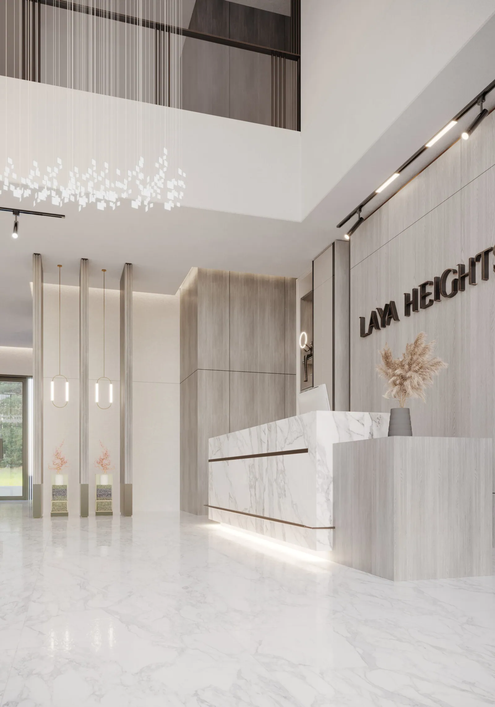 Laya Heights residential complex in Studio City, Dubai