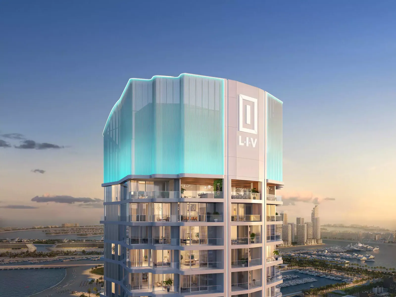 LIV LUX residential complex in Dubai Marina, Dubai