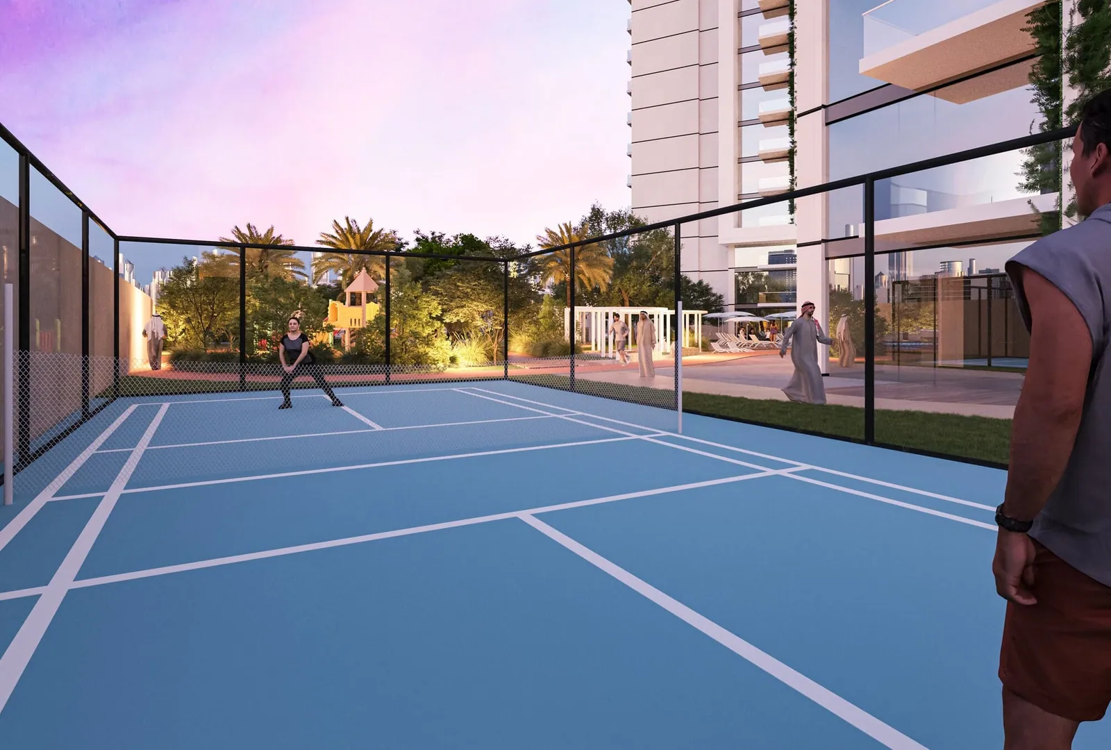 Maimoon Gardens Towers amenities in Jumeirah Village Circle, Dubai