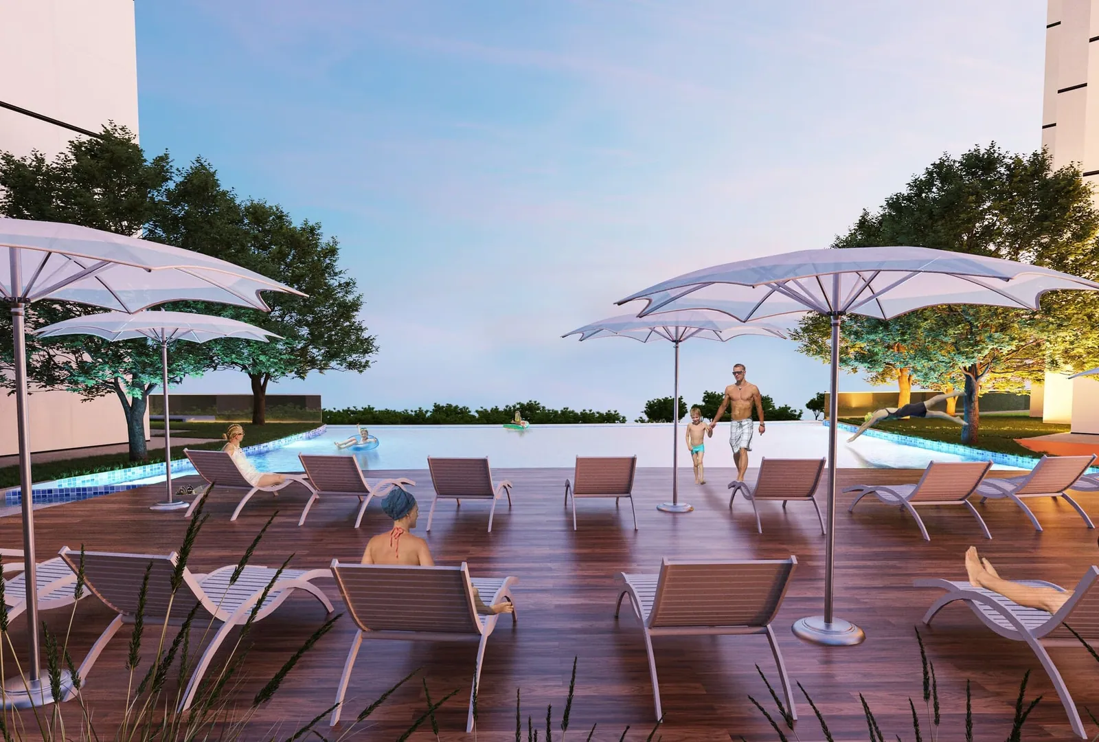 Maimoon Gardens Towers residential complex in Jumeirah Village Circle, Dubai