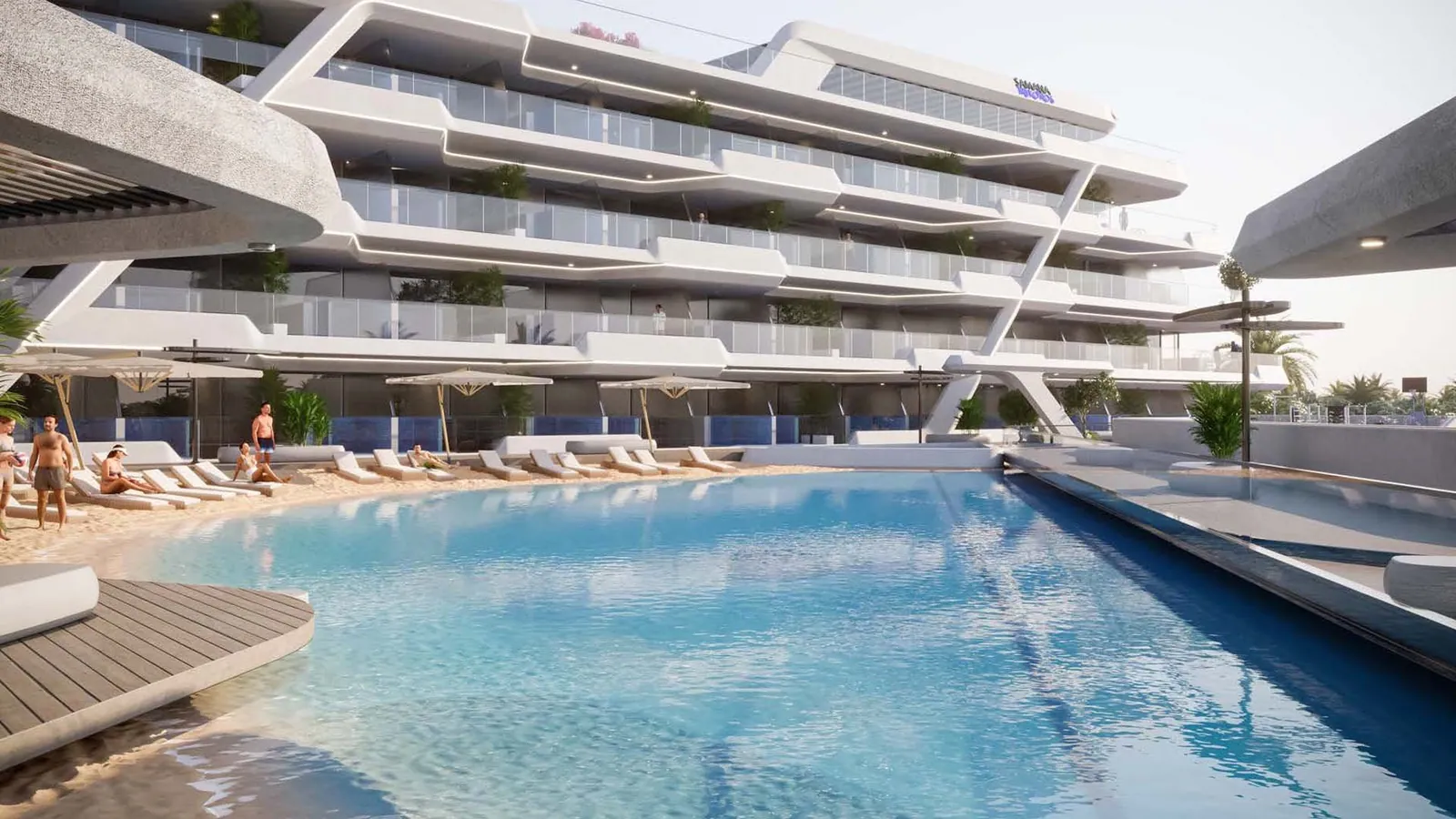 Mykonos amenities in Studio City, Dubai