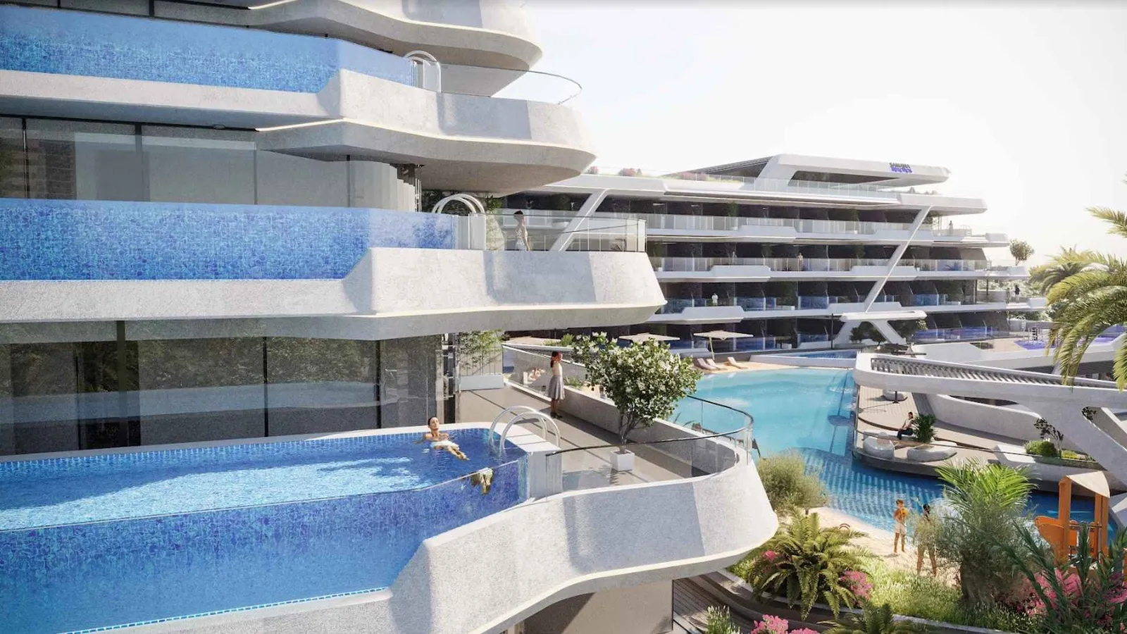 Mykonos amenities in Studio City, Dubai