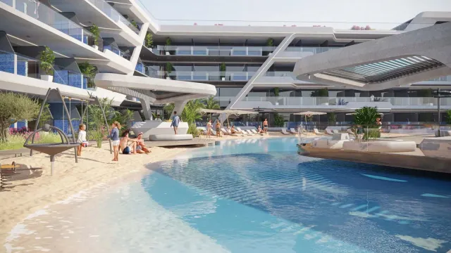 Mykonos amenities in Studio City, Dubai