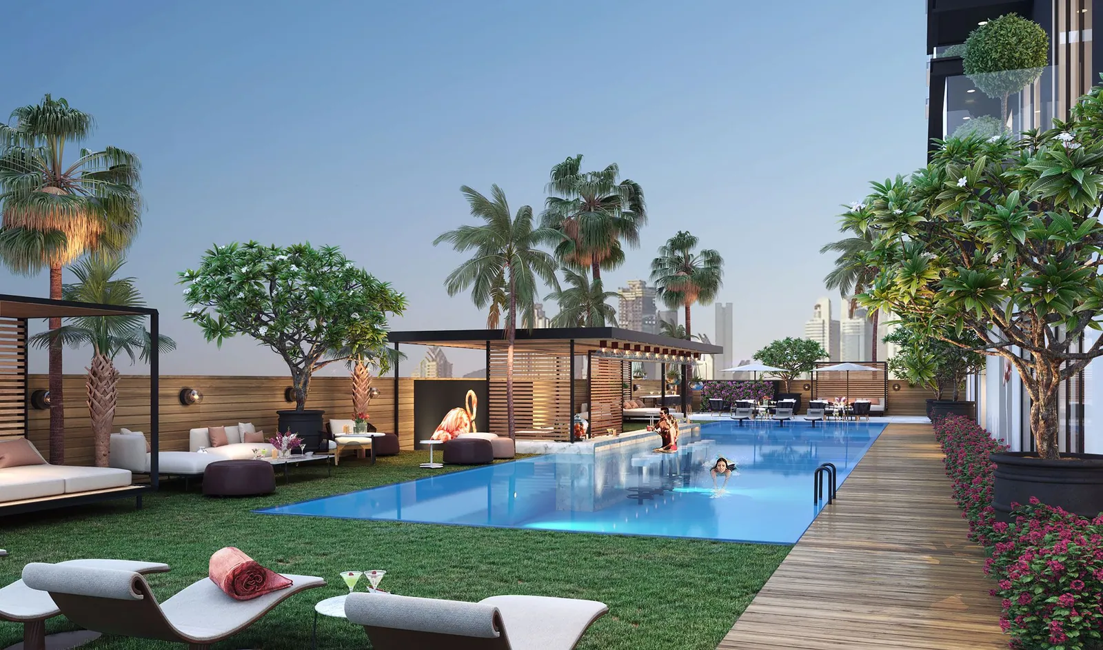 North 43 amenities in Jumeirah Village Circle, Dubai