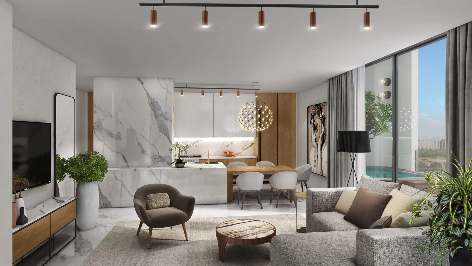 North 43 interior in Jumeirah Village Circle, Dubai