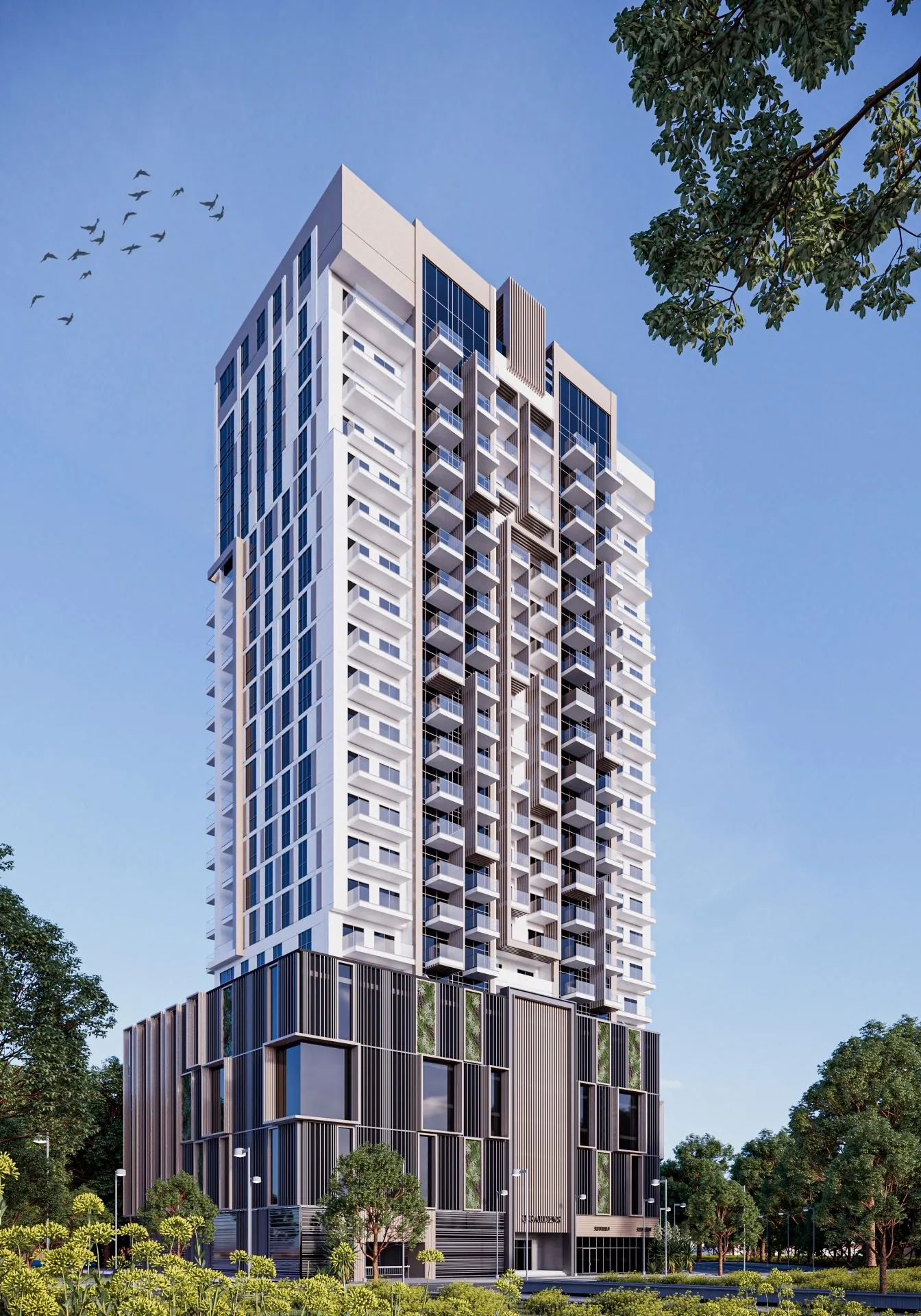 Q Gardens Lofts residential complex in Jumeirah Village Circle, Dubai