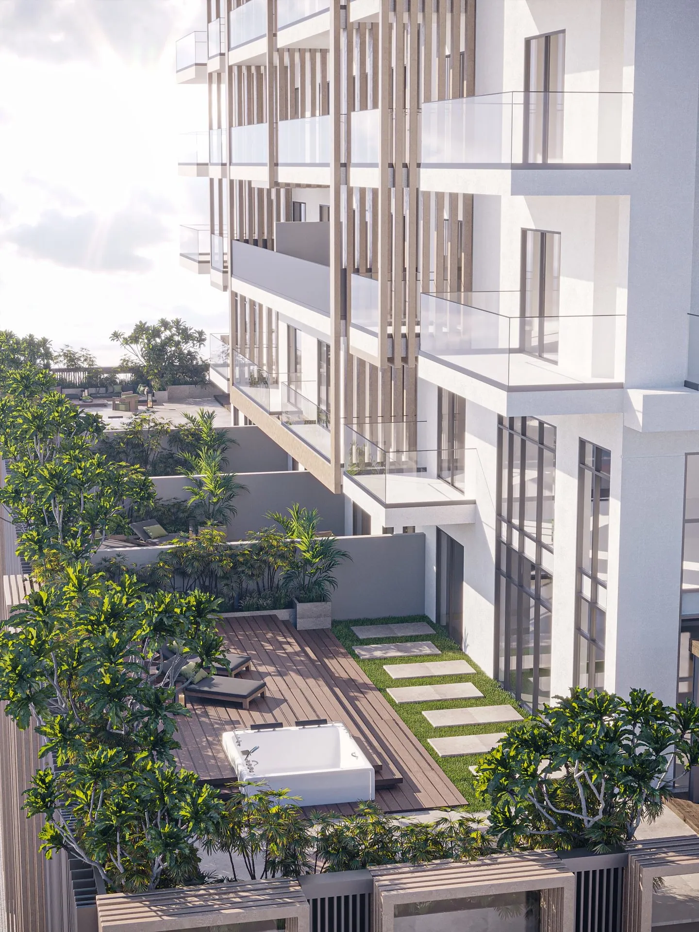 Q Gardens Lofts residential complex in Jumeirah Village Circle, Dubai