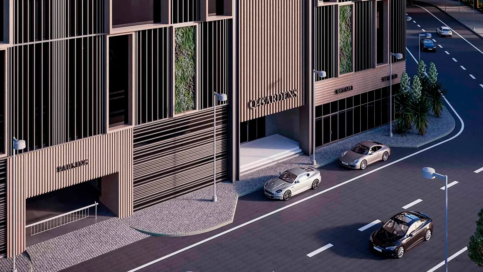 Q Gardens Lofts residential complex in Jumeirah Village Circle, Dubai
