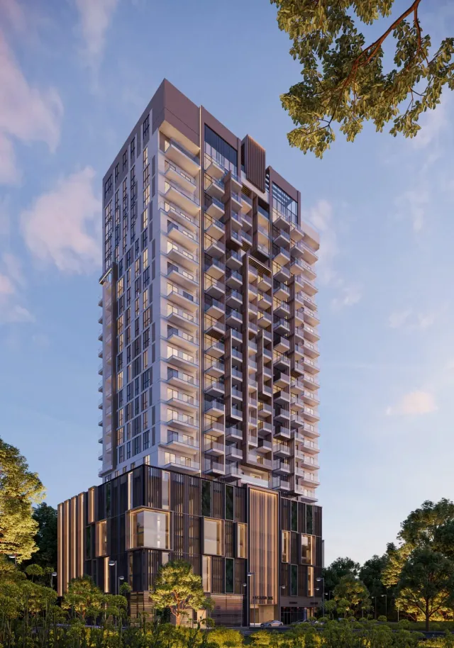 Q Gardens Lofts residential complex in Jumeirah Village Circle, Dubai