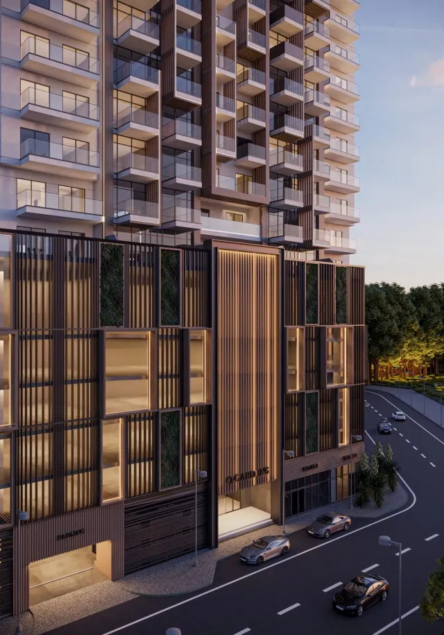 Q Gardens Lofts residential complex in Jumeirah Village Circle, Dubai