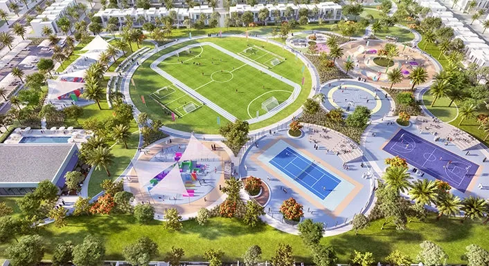 Rivana The Valley residential complex in Dubailand, Dubai