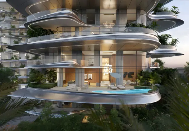 SLS Residences the Palm residential complex in Palm Jumeirah, Dubai