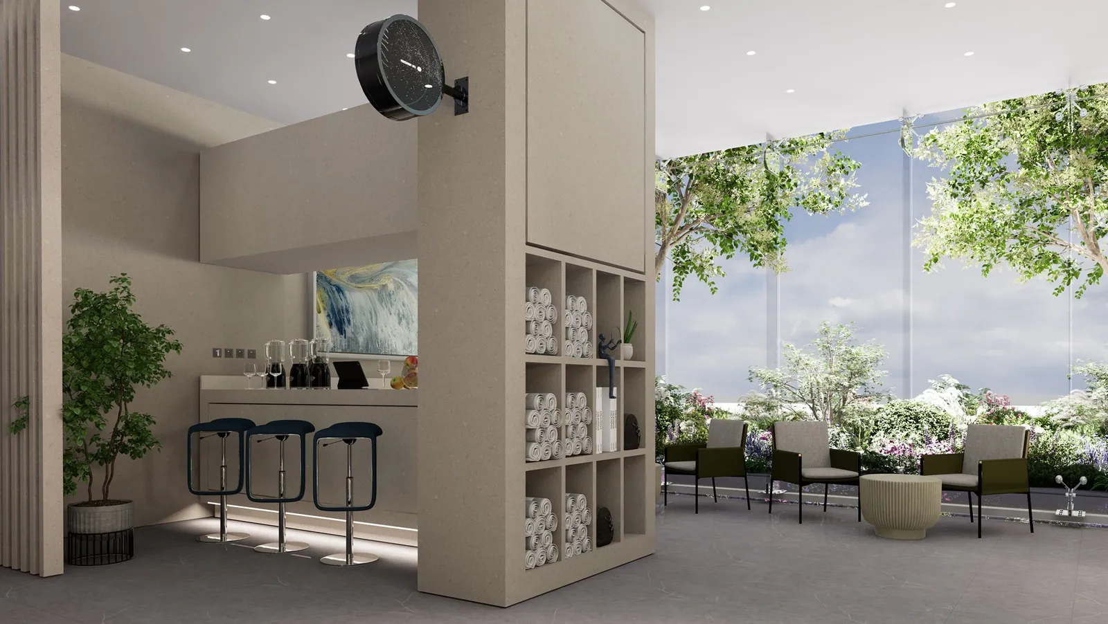 Society House interior in Business Bay, Dubai