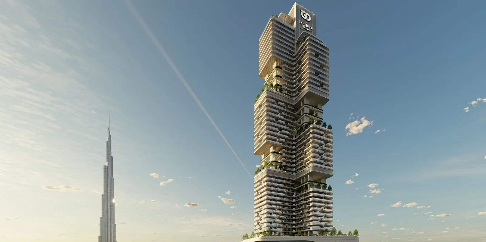Society House residential complex in Business Bay, Dubai