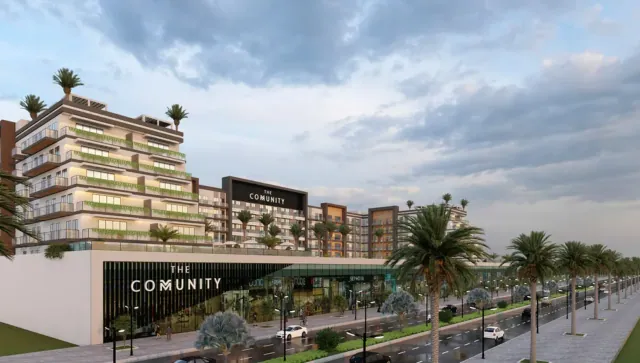 The Community 2 residential complex in Motor City, Dubai
