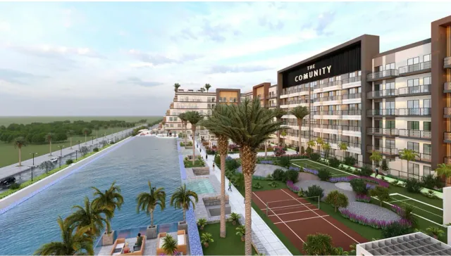 The Community 2 residential complex in Motor City, Dubai
