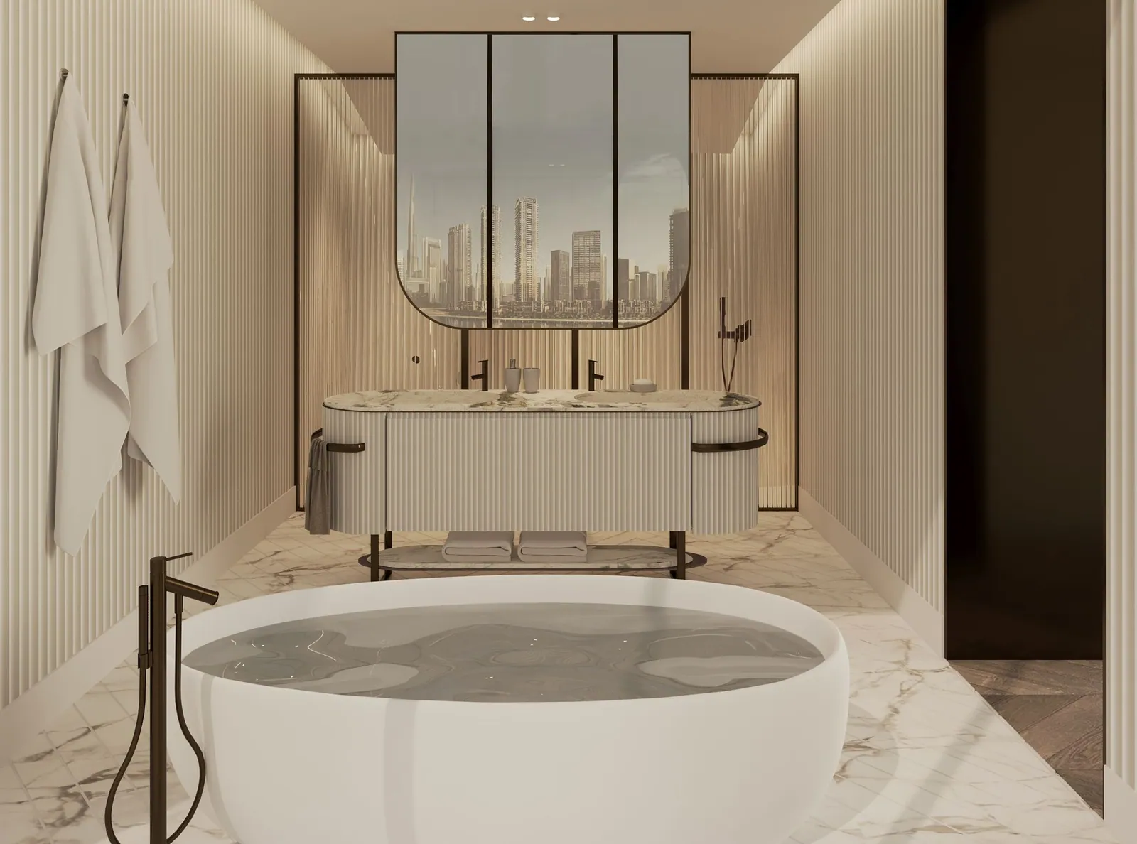 The Ritz-Carlton Residences residential complex in Business Bay, Dubai