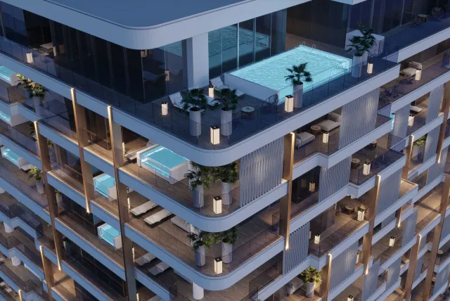 The Ritz-Carlton Residences residential complex in Business Bay, Dubai