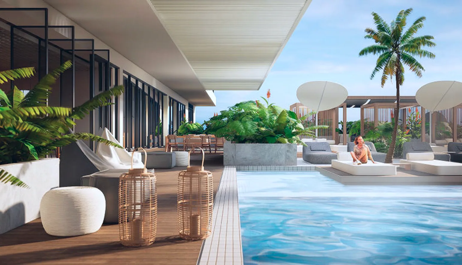 Upside Living residential complex in Business Bay, Dubai