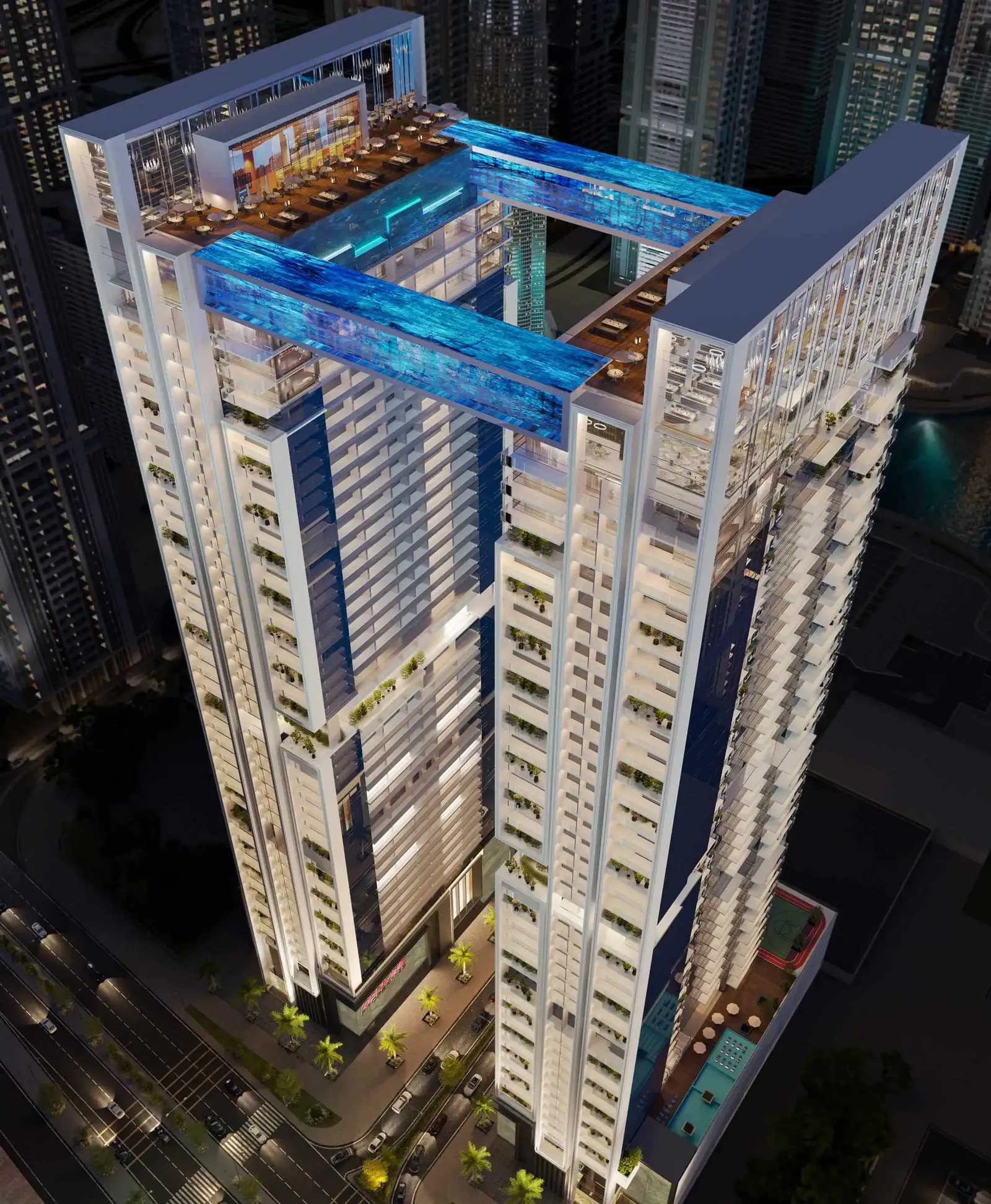 Viewz Residence residential complex in Jumeirah Lake Towers, Dubai
