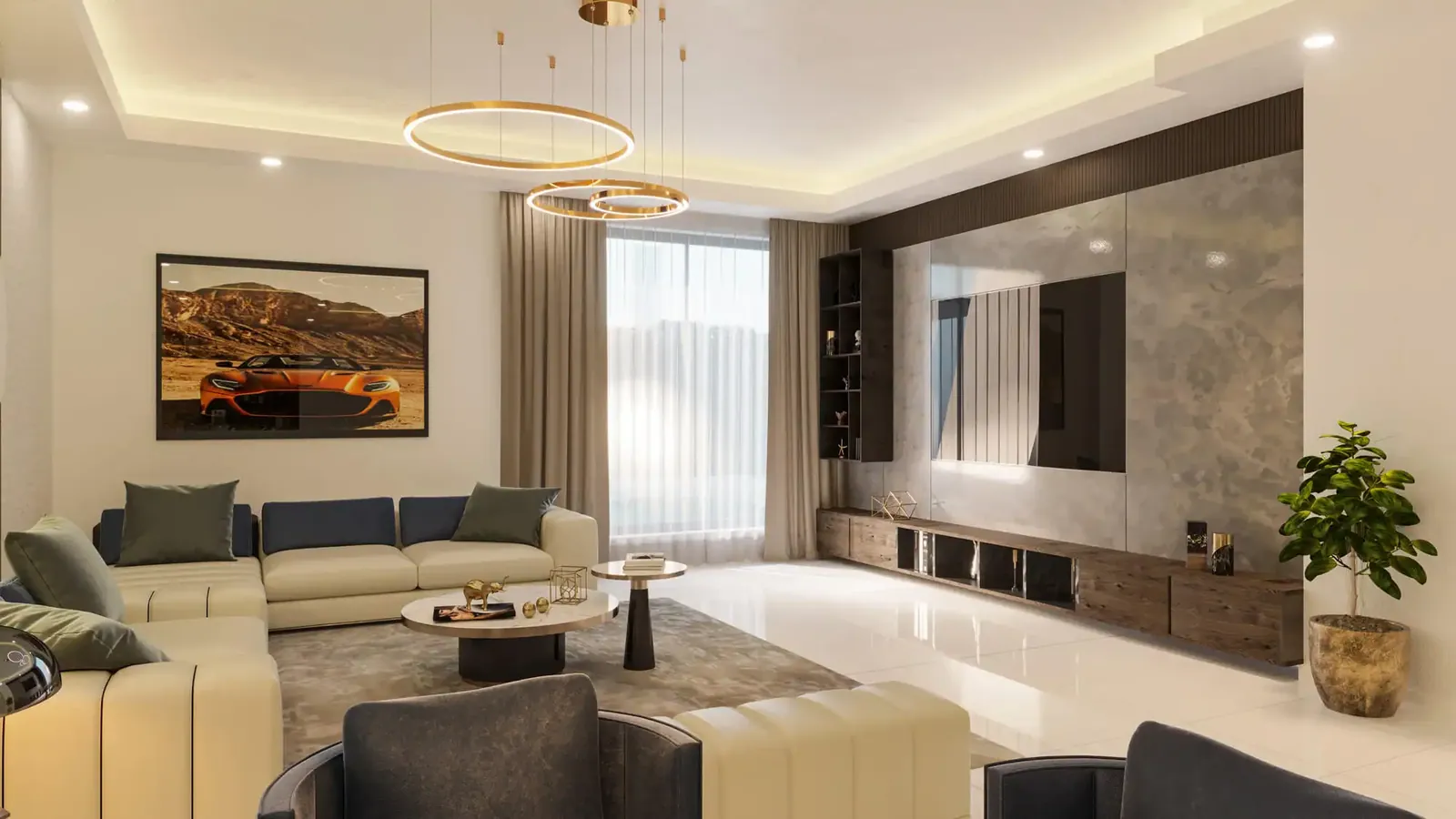 Viewz Residence interior in Jumeirah Lake Towers, Dubai
